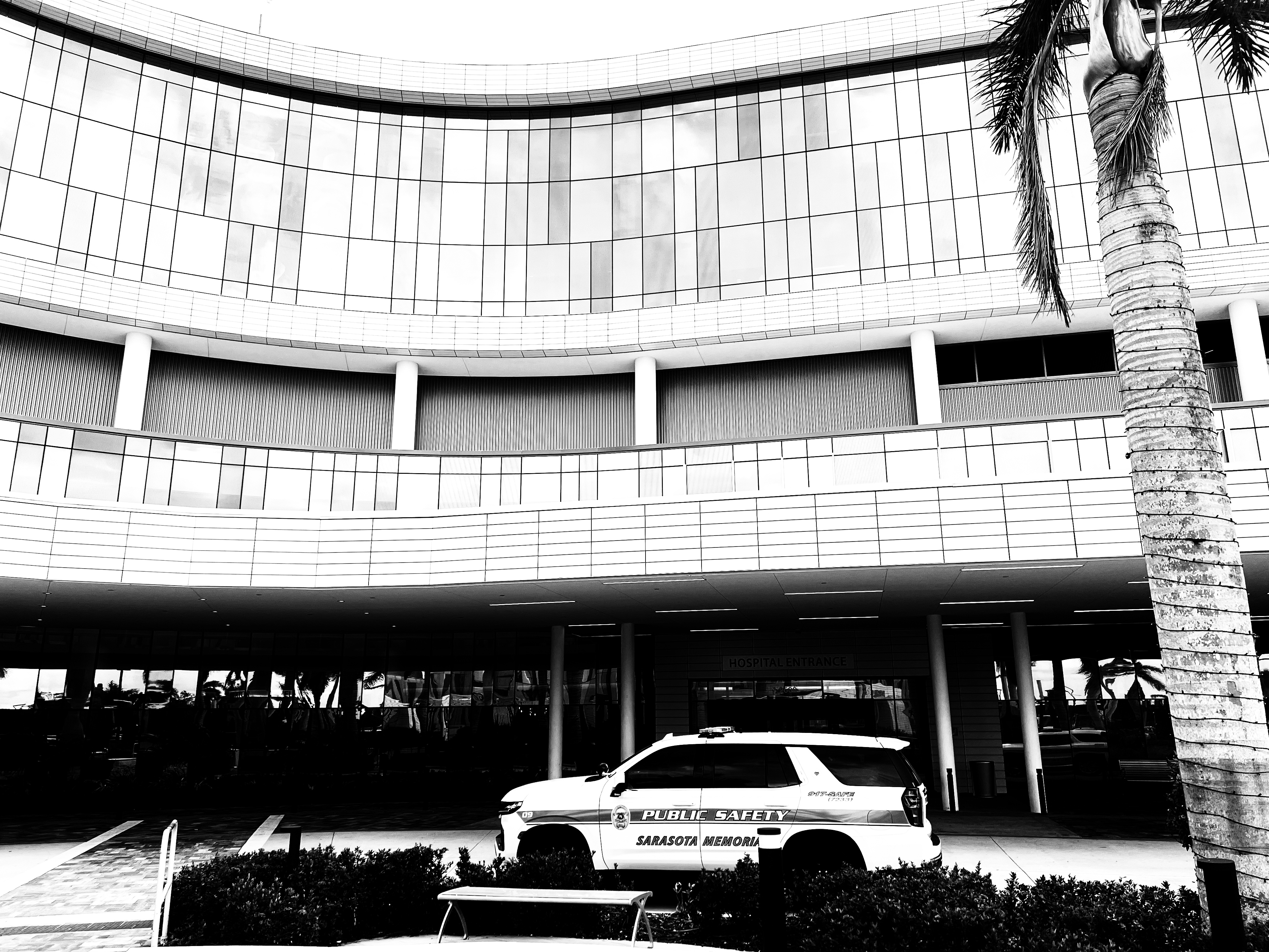 This photo of a Sarasota Memorial Hospital System Public Safety vehicle reminds me of the time Sarasota Memorial Hospital-Venice allowed law officers to intimidate me into signing away my rights, delaying critical medical care for dangerous facial fractures, including clean breaks in my brow, eye socket and cheek. This doesn't exactly demonstrate "A Century of Caring". Sarasota Memorial Hospital System has yet to acknowledge the problem or apologize to me and other patients who were abused in this manner.